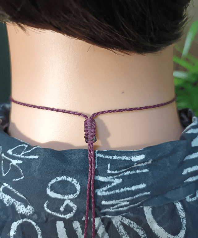 Collier donut en agate
