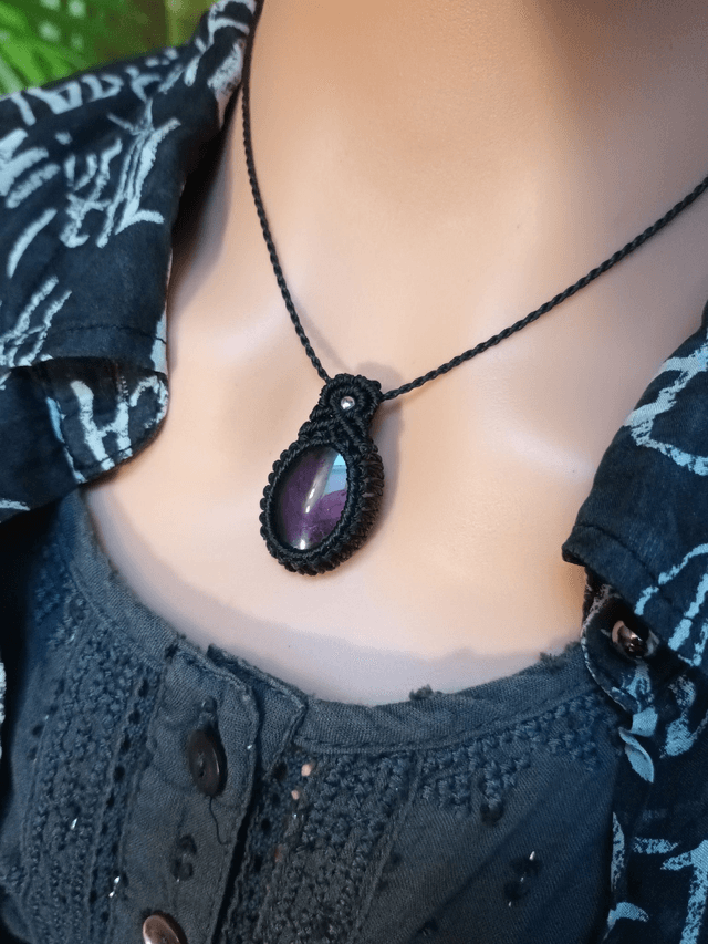 Collier en améthyste