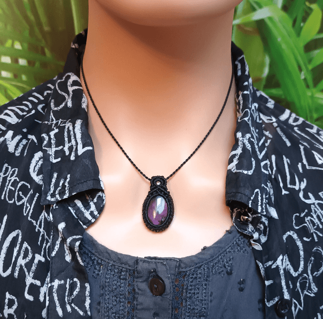 Collier en améthyste