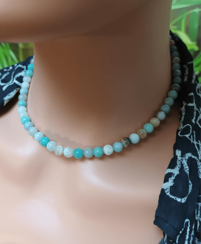 Collier en amazonite de chine