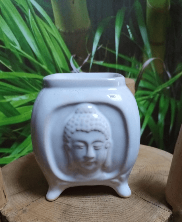Brûleur de fondants blanc &quot;bouddha&quot;