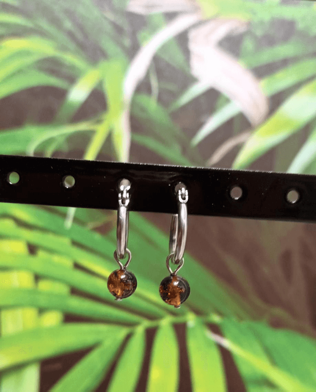 Boucles d&#039;oreilles en ambre