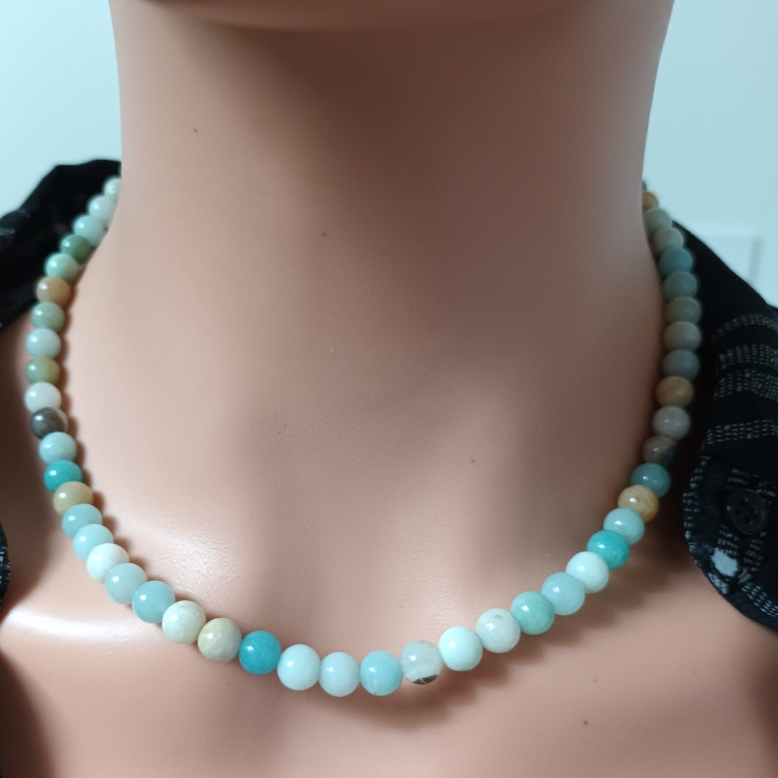 Collier amazonite de Chine - réglable
