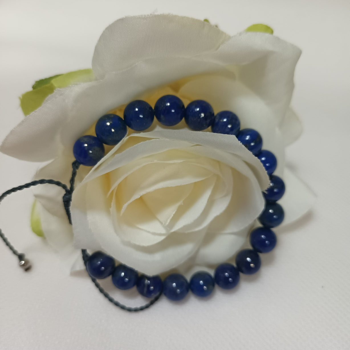 Bracelet lapis‑lazuli 8 mm - ajustable