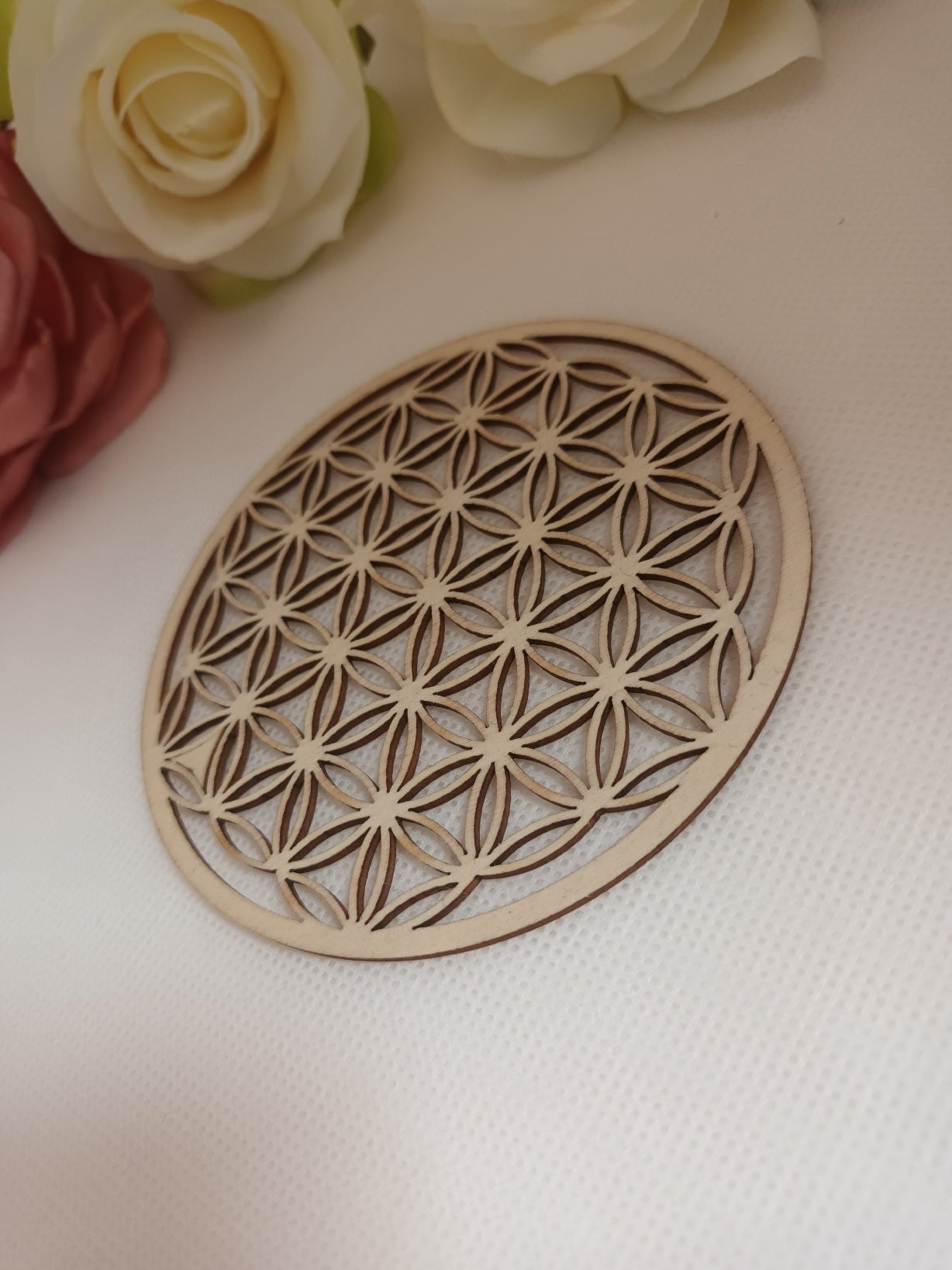 Fleur de vie en bois - 10 cm - décoration énergétique