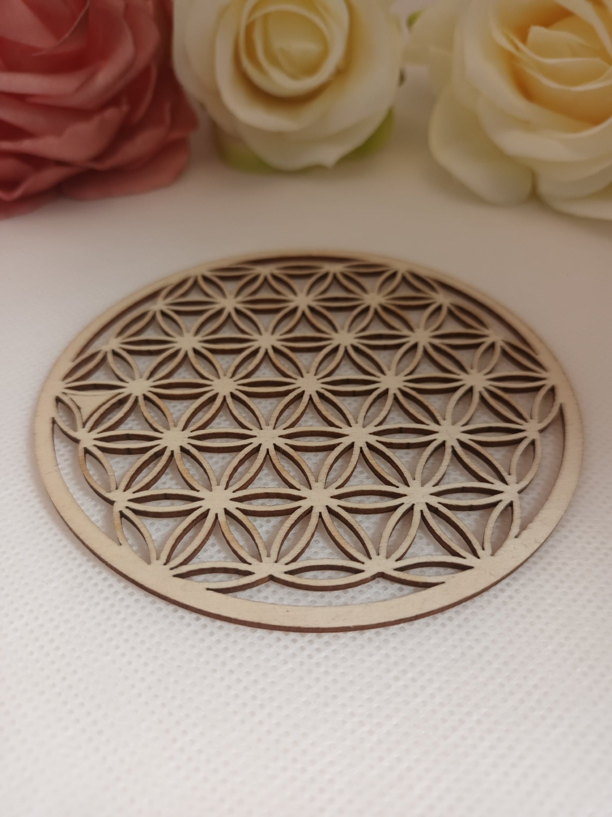 Fleur de vie en bois - 10 cm - décoration énergétique