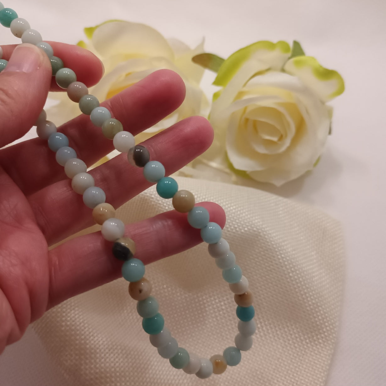 Collier amazonite de Chine - réglable