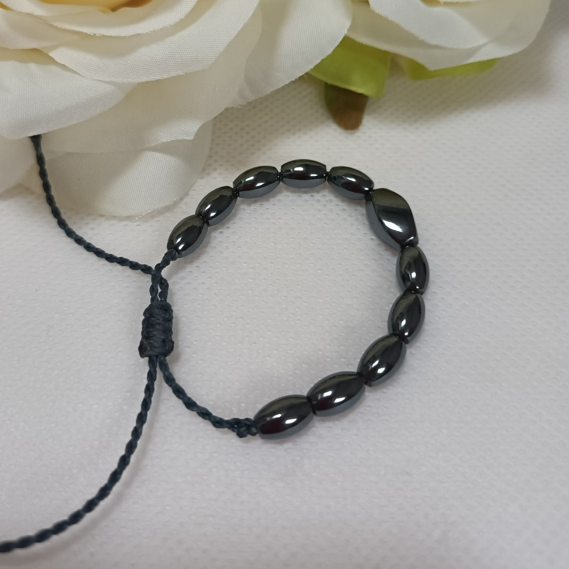 Bracelet hématite - réglable - enfant