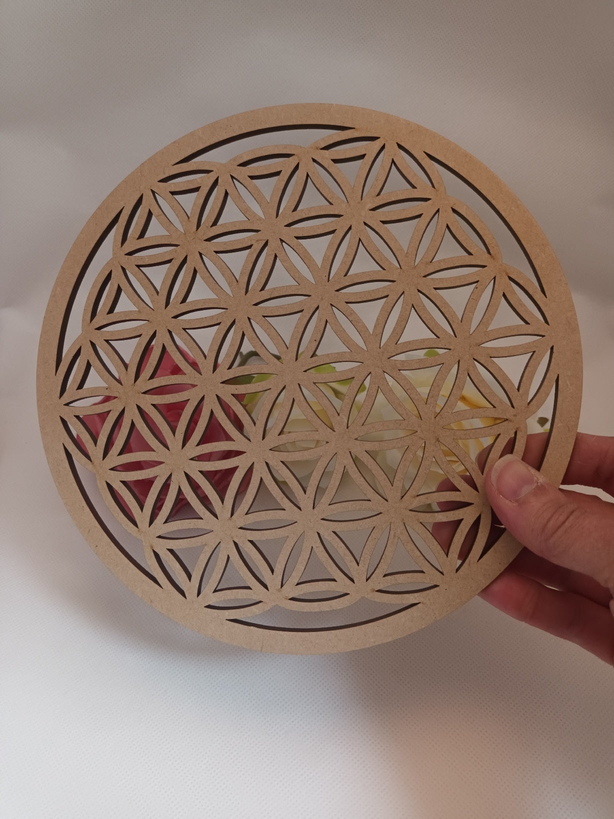 Fleur de vie en bois - 20 cm - décoration énergétique