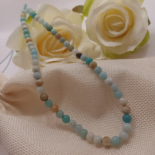 Collier amazonite de Chine - réglable