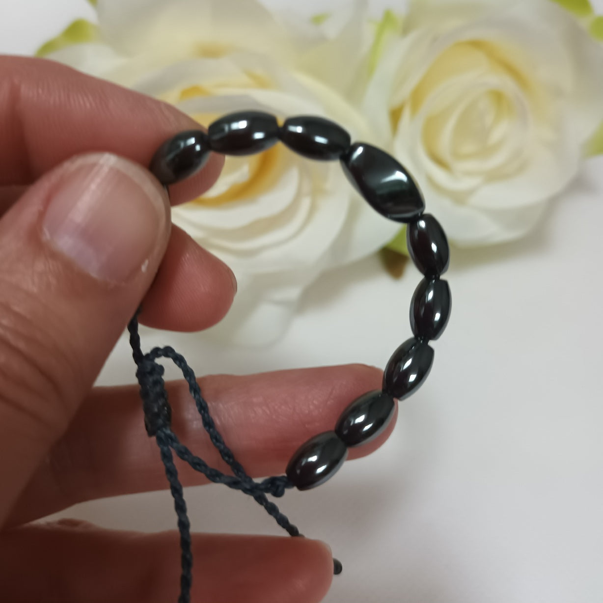 Bracelet hématite - réglable - enfant