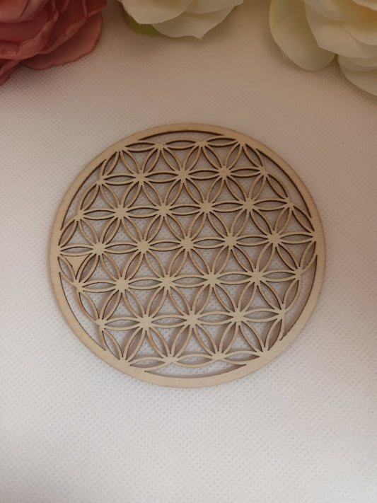 Fleur de vie en bois - 10 cm - décoration énergétique
