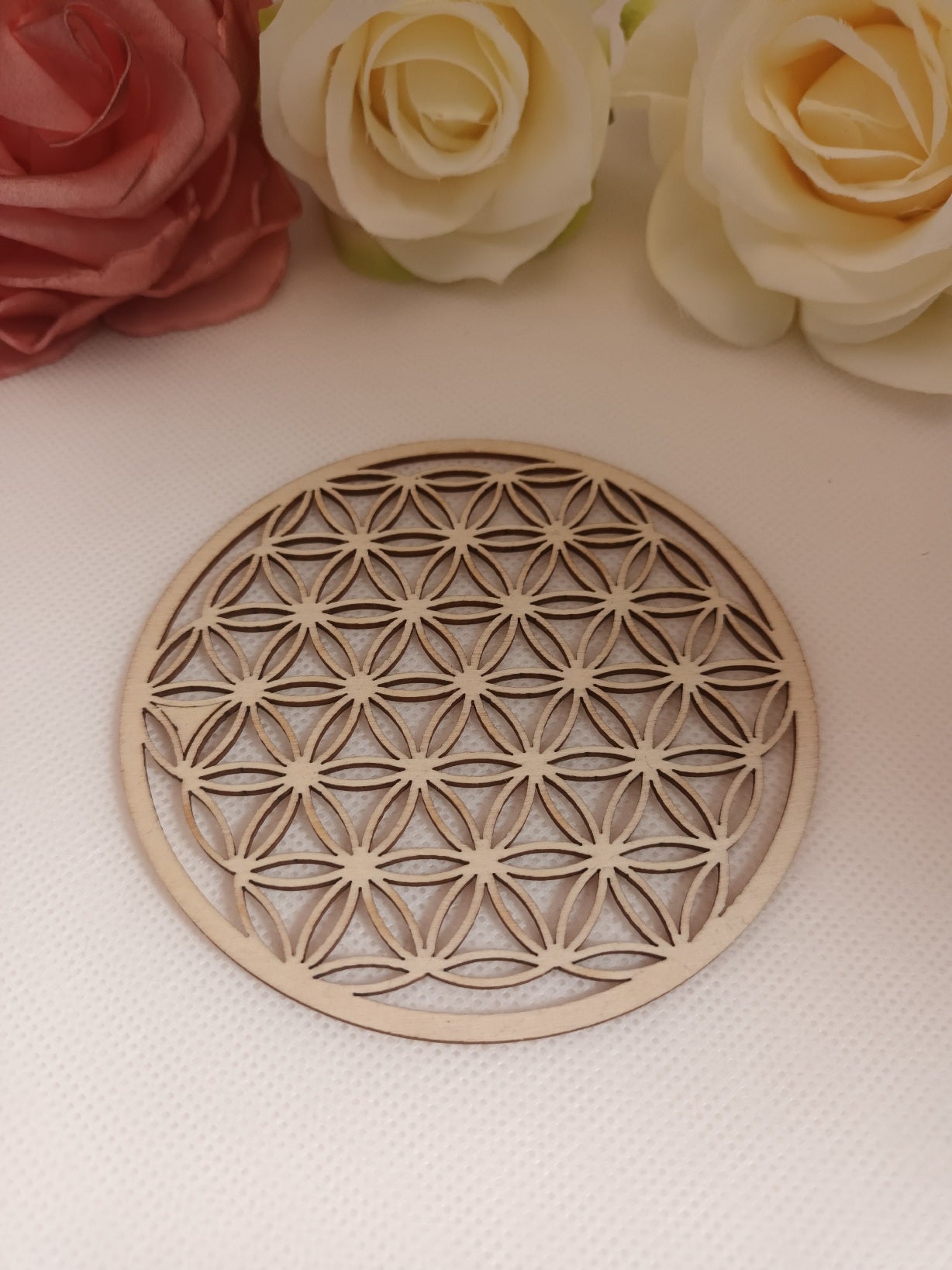 Fleur de vie en bois - 10 cm - décoration énergétique